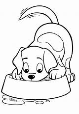 Coloring Pages Puppy Kids Dog Dogs Print Little Bowl Whole Food sketch template