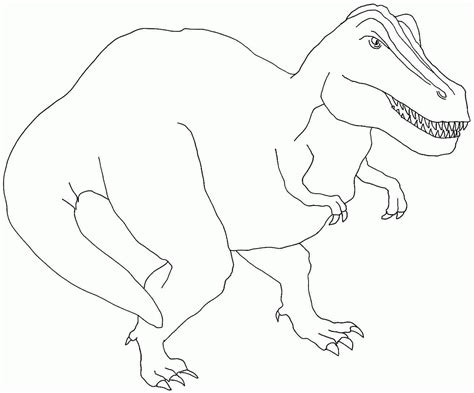 rex dinosaur coloring page clip art library