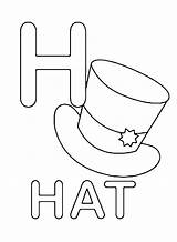 Hat Letter Coloring Pages Uppercase Letters Color Alphabet Pages2color Numbers Toddler Cookie Copyright Visit Preschool sketch template