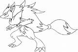 Zoroark Ausmalbilder Colorare Disegni Drawing Zeraora Ark Lunala Pokémon Malvorlagen Ausmalen Kyurem Coloriages Pikachu sketch template