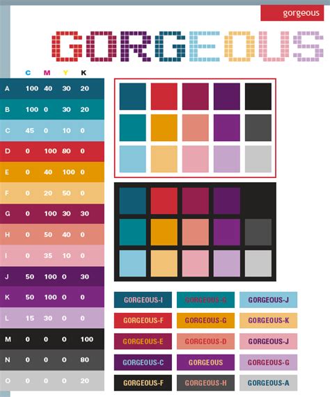 gorgeous color schemes color combinations color palettes  print cmyk  web rgb html