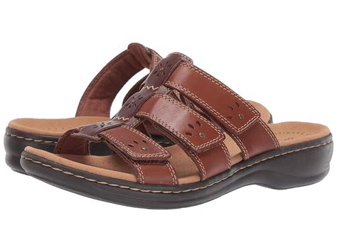 clarks clarks womens leisa spring leather open toe casual sport sandals walmartcom