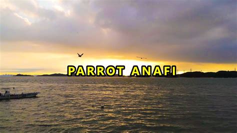 parrot anafi drone flew   sea p dolly zoom camera man youtube
