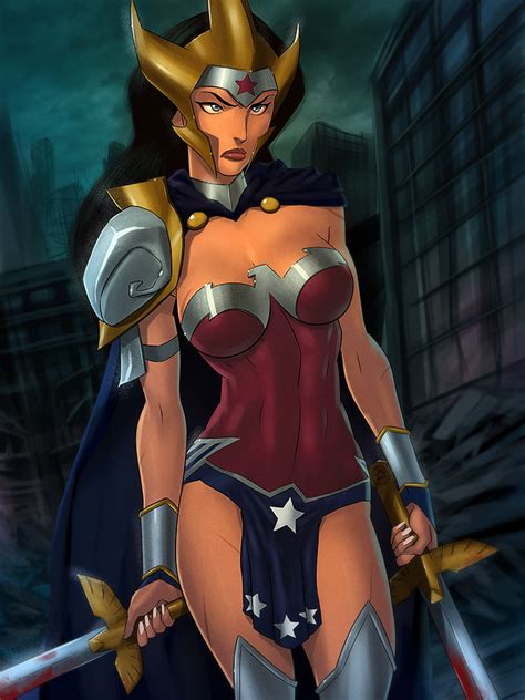 Flashpoint Wonder Woman Armored Up By Sunsetriders7 On