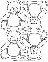 Bear Teddy Printable Baby Shower Coloring Template Pages Printables Templates Cards Kids Blank Cut Thank Shapes Bears Showers Theme Animal sketch template