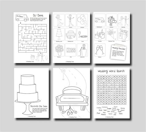 kids wedding activity book yellow cover print  home  kids games