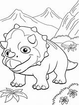 Dinosaur Coloring Pages Train Color Print Kids sketch template