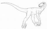 Velociraptor Getcolorings Colorin sketch template