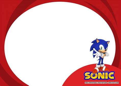free printable sonic the hedgehog birthday party kits templates