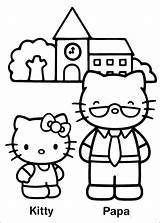 Kitty Hello Coloring Pages Adorable Fun sketch template