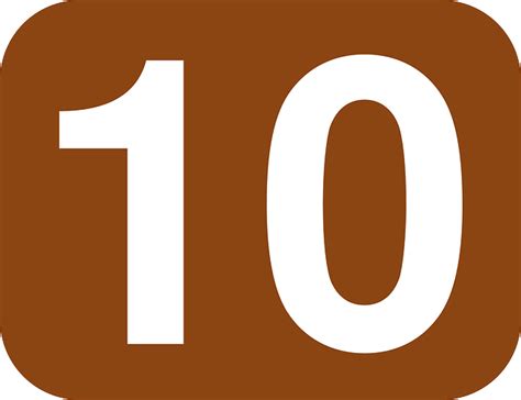 ten number  royalty  vector graphic pixabay