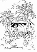 Nativity Coloring Pages Christmas Printable Scene Kids Precious Moments Color Manger Adults Scenes Getcolorings Getdrawings Colorings Baby Detailed sketch template