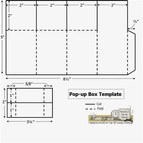 top tip tuesday numbers challenge  pop  box template pop  card