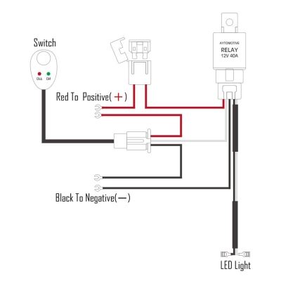 led light bar wiring diagram  relay shelly lighting