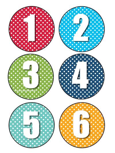 printable numbers perfect  engaging number displays counting