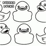 Rubber Coloring Duck Pages Ducks Colorings Coloringway sketch template