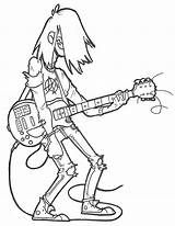 Rocker Punk Getdrawings Drawing sketch template