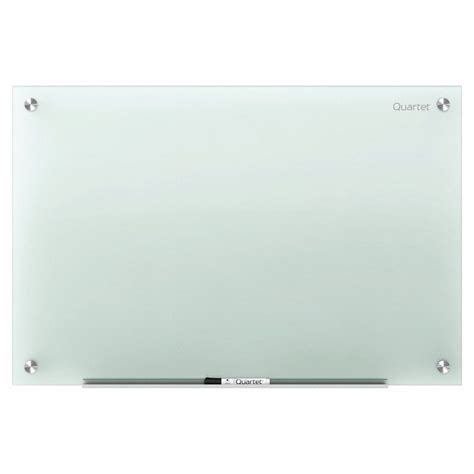 Quartet Gloss Finish Glass Dry Erase Board Wall Mounted 48 Inh X 96