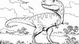 Giganotosaurus sketch template