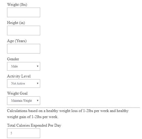 calorie calculator formula examples calculator academy
