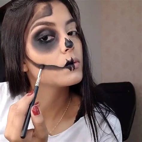 Maquiagem Fácil Para Halloween De Caveira Mexicana Olha Só Que Linda