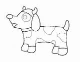 Cow Dog Coloring Coloringcrew sketch template