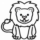 Lion Outline Drawing Pdf Coloring Kids Pages Clipartmag sketch template