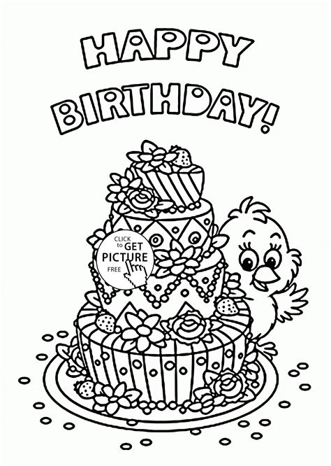 coloring pages  birthday cards thousand    printable