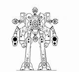 Robotech Mecha sketch template