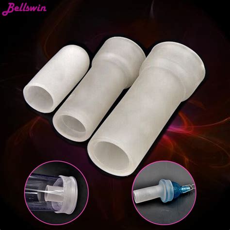 2 silicone sleeves for all penis enlargement extender stretcher pump