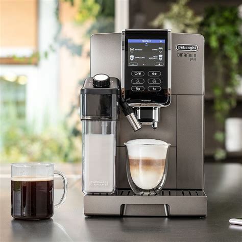 delonghi dinamica  smart super automatic espresso cappuccino machine  lattecrema system
