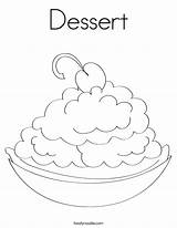Coloring Dessert Happy Pages Pie Colouring Print Food Twistynoodle Drink Ice Cream Cooking Color Built California Usa Noodle Favorites Login sketch template