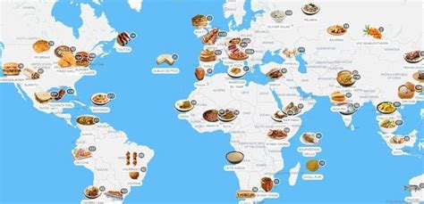 mapa interativo mostra o prato típico em cada região do