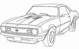 Coloring Camaro Pages Cars Antique Color Vin Diesel Zl1 Template Tocolor sketch template
