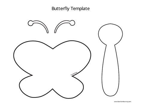 butterfly template  printable  templateroller