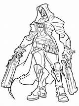 Overwatch Reaper Kolorowanki Draw Kleurplaat Survivor Lessons Malvorlage Stemmen Erstellen sketch template