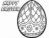Easter Coloring Pages Printable Happy Print Getdrawings Getcolorings Color Egg Template sketch template