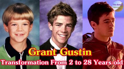 grant gustin transformation from 2 to 28 years old in 2022 grant