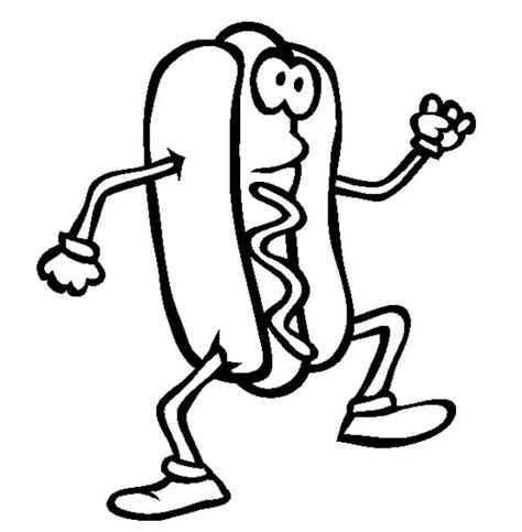 gear   merry hot dog coloring page tracking trace  chuckle