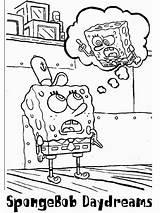 Krusty Krab Spongebob Coloring Dreaming Color sketch template
