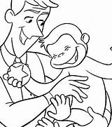 Curious George Pages Coloring Halloween Getcolorings Color sketch template