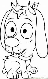 Pound Coloring Puppy Puppies Pages Girl Cartoon Coloringpages101 Printable sketch template