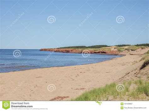 Cavendish Beach Prince Edward Island Stock Image Image