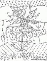 Coloring Pages Adults Doodle Printable Cool Kids Alley Flower Colouring Sunflower Doodles Lets Adult Color Sheets Nature Book Print Sheet sketch template