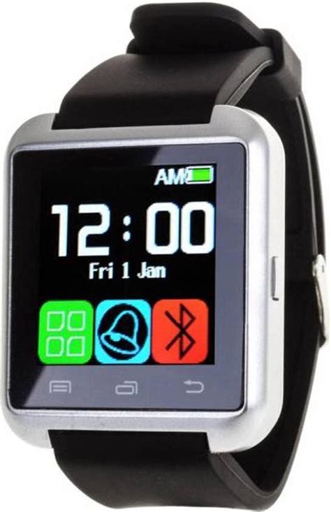 bolcom smartwatch horloge handsfree bellen bluetooth unisex zilver