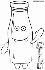 Milk Coloring Pages Bottle sketch template