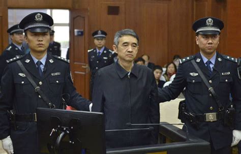 liao shaohua former party chief of zunyi in guizhou province stands trial for bribery at the xi