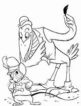 Dumbo Coloring Pages Disney Printable Crow Color Timothy Seeks Mouse Help Print Recommended sketch template