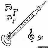 Oboe Kolorowanki Muzyka Instrumenty Saxophone Instrumentos Colorear Muzyczne Colouring Instrumento Piccolo Musicales Quijote Mancha Thecolor sketch template
