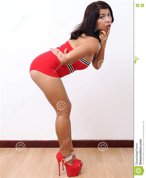 pin up look for pretty asian woman stock image image of fashion model 76660647